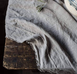 Rough Linen Raw Edge Smooth Linen Tablecloth Tablecloth Rough Linen 