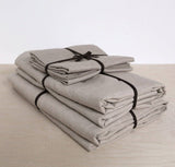 Rough Linen Smooth Linen Summer Bedding Set Bedding Set Rough Linen 