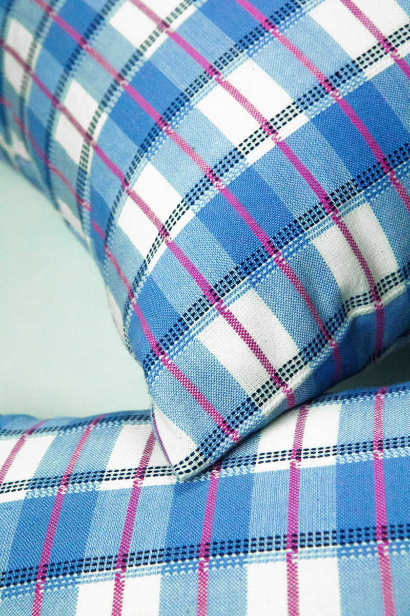 San Andres Gingham Lumbar Pillow Lumbar Pillows Archive New York 