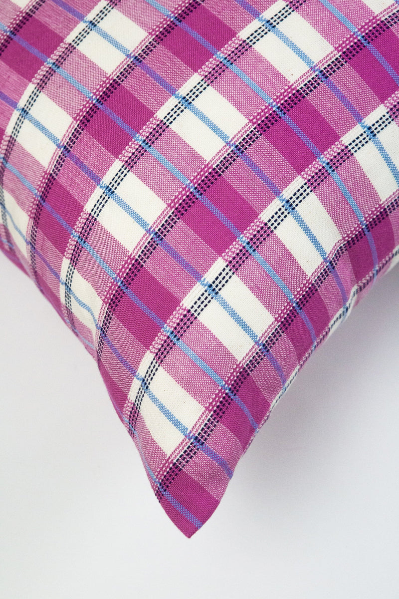 San Andres Gingham Lumbar Pillow Lumbar Pillows Archive New York 