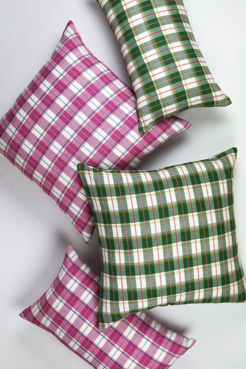 San Andres Gingham Lumbar Pillow Lumbar Pillows Archive New York 