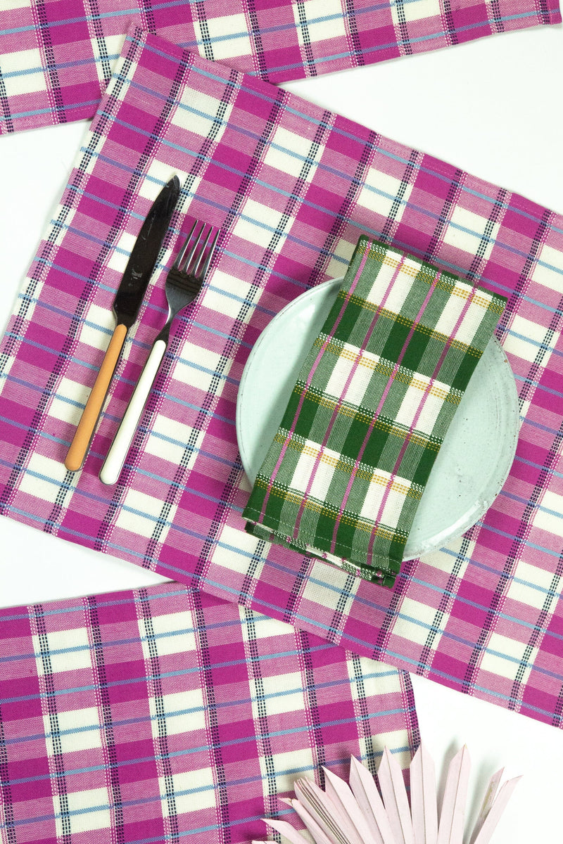 San Andres Gingham Napkin Set Napkins Archive New York 