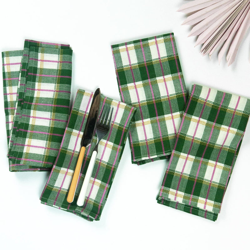 San Andres Gingham Napkin Set Napkins Archive New York 