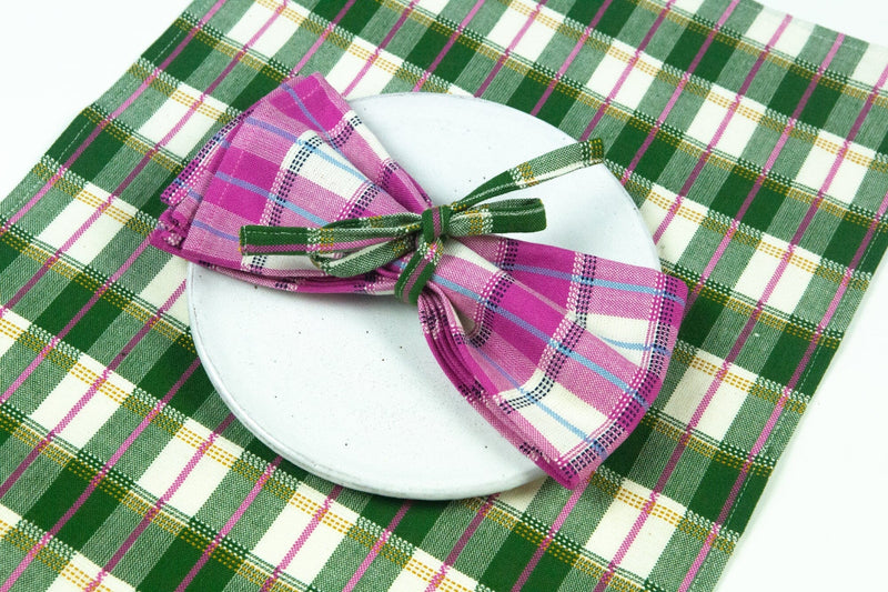 San Andres Gingham Napkin Set Napkins Archive New York 