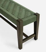 Santa Cruz Bench in Basil Basket Cord