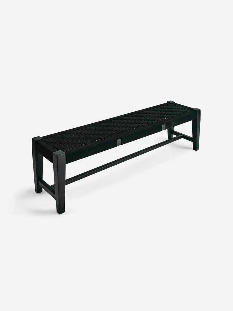 Santa Cruz Bench - Black Manila #6 Benches MasayaCo 