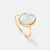 Gold Grande Oval Pearl Ring