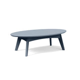 Satellite Recycled Outdoor Cocktail Table Outdoor Tables Loll Designs Oval Ash Blue 