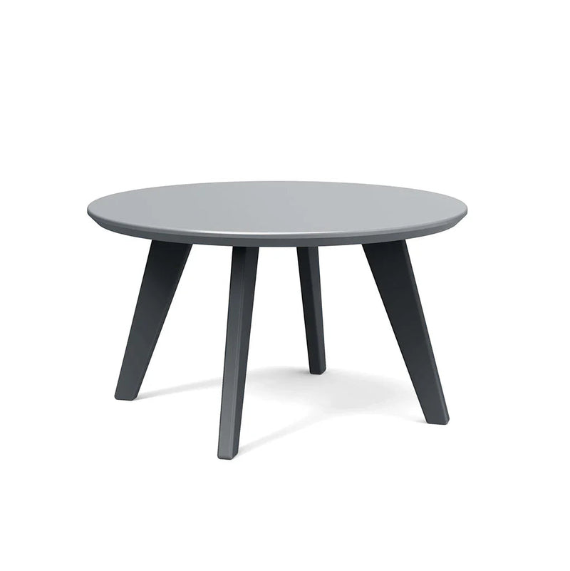 Satellite Recycled Outdoor End Table Outdoor Side Tables Loll Designs Charcoal Gray Round 