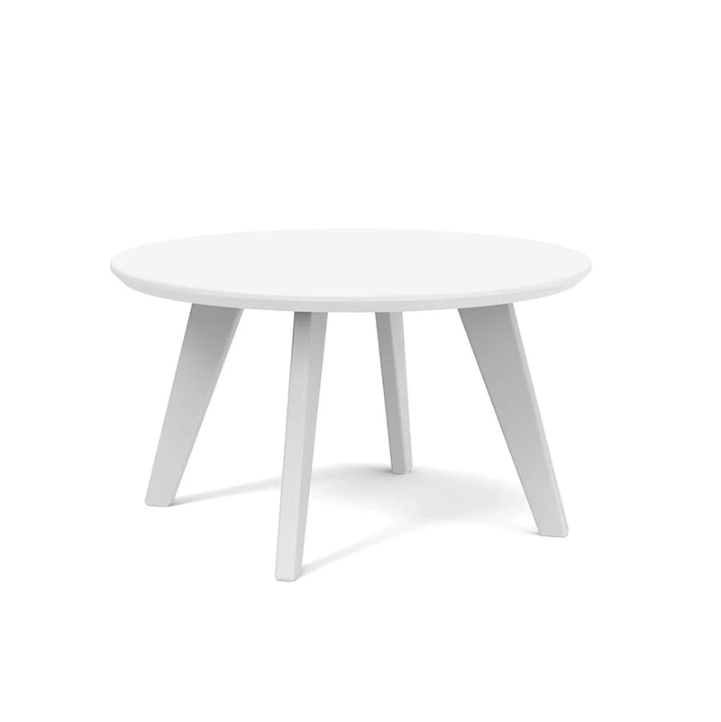 Satellite Recycled Outdoor End Table Outdoor Side Tables Loll Designs Cloud White Round 