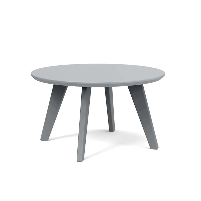 Satellite Recycled Outdoor End Table Outdoor Side Tables Loll Designs Driftwood Gray Round 