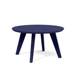 Satellite Recycled Outdoor End Table Outdoor Side Tables Loll Designs Navy Blue Round 