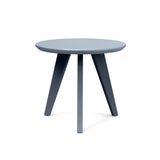 Satellite Recycled Outdoor Round End Table Outdoor Tables Loll Designs Ash Blue 