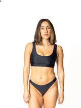 Sensi Graves Nadja Eco Friendly Cheeky Reversible Bikini Bottom - Black/Bronze Bikini Bottom Cheeky Sensi Graves 