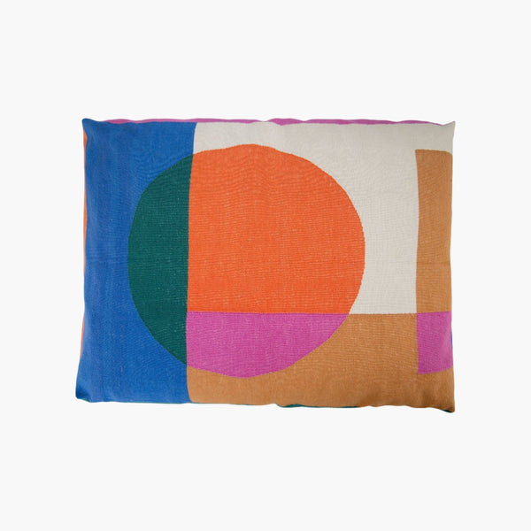 Shapes Cotton Dog Bed Floor Pillows Leah Singh Multi 