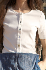 Short Sleeve Organic Cardi