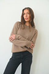 Sloane Crewneck Women's Sweaters Paneros Clothing Mocha XXS 