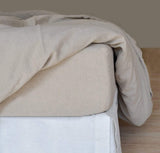 Smooth Midweight Linen Fitted Sheet