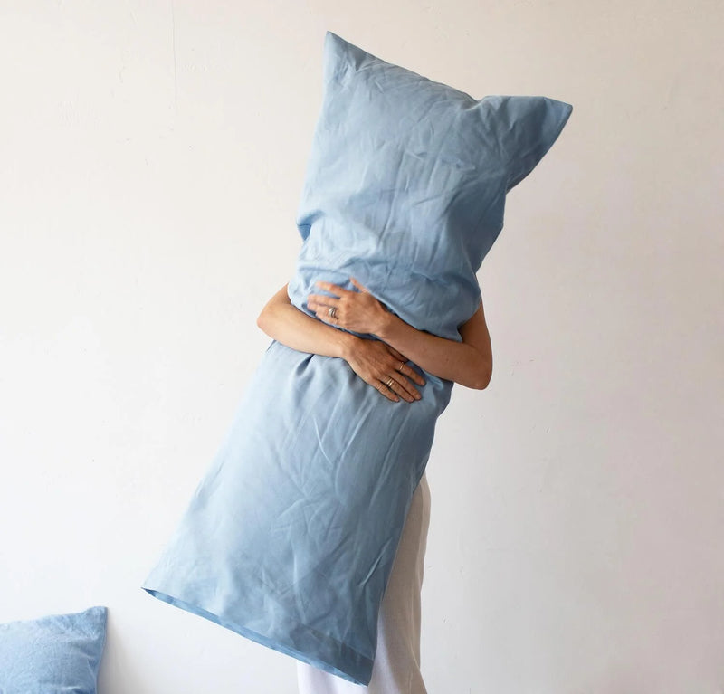 Smooth Midweight Linen Body Pillow Cover