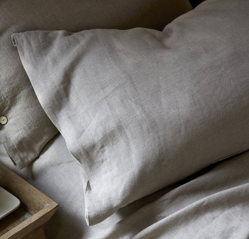 Smooth Simple Midweight Linen Pillowcase