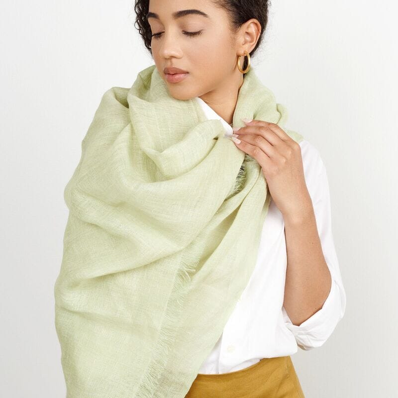 Soya Handwoven Linen Scarf | Made Trade