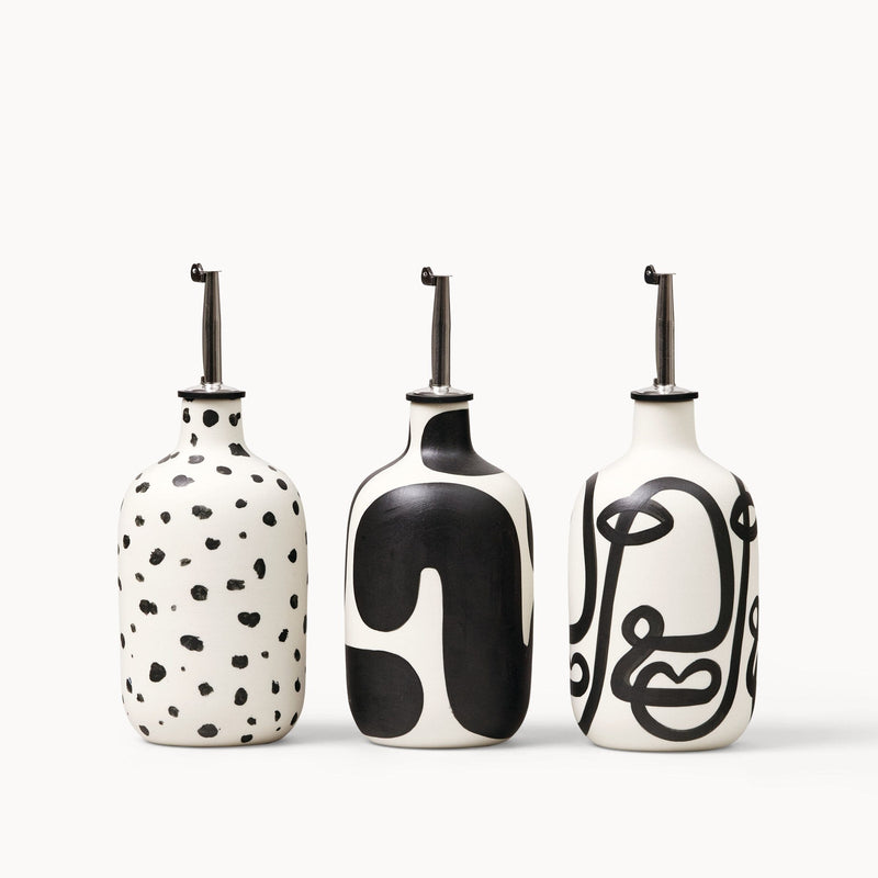 Speckled Olive Oil Cruet Oil Dispensers Franca NYC 