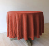St. Barts Midweight Linen Round Tablecloth
