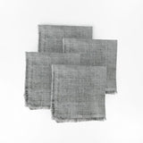 Stone Washed Linen Cocktail Napkin Set Cocktail Napkins Creative Women 