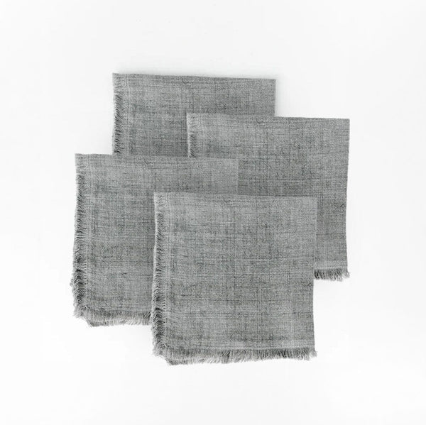 Stone Washed Linen Cocktail Napkin Set Cocktail Napkins Creative Women 