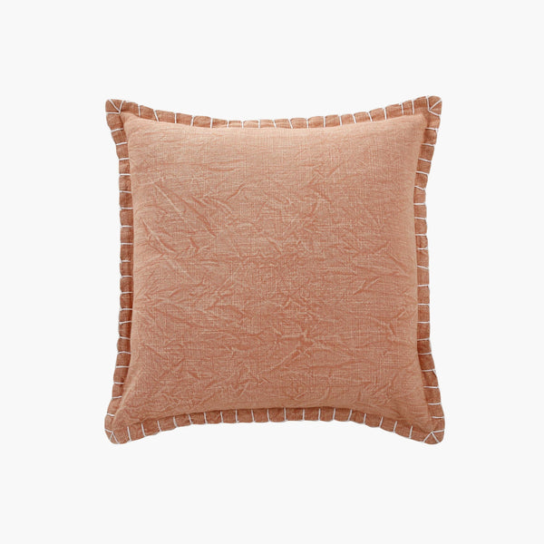 Stone Washed Throw Pillow Cover Throw Pillows Casa Amarosa Raspberry Blush 