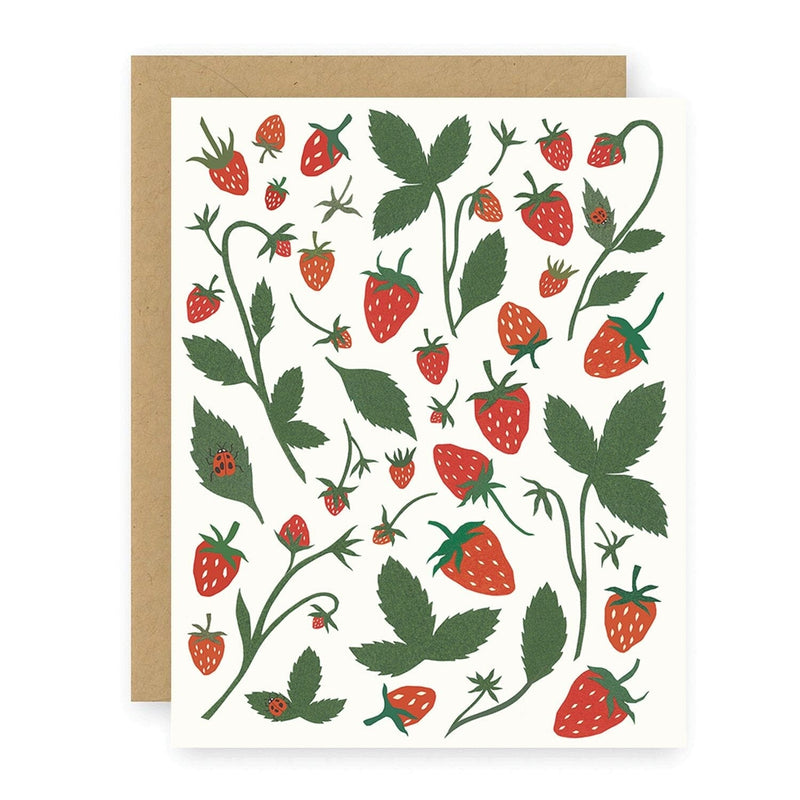 Strawberries Greeting Card Greeting Card Elana Gabrielle 