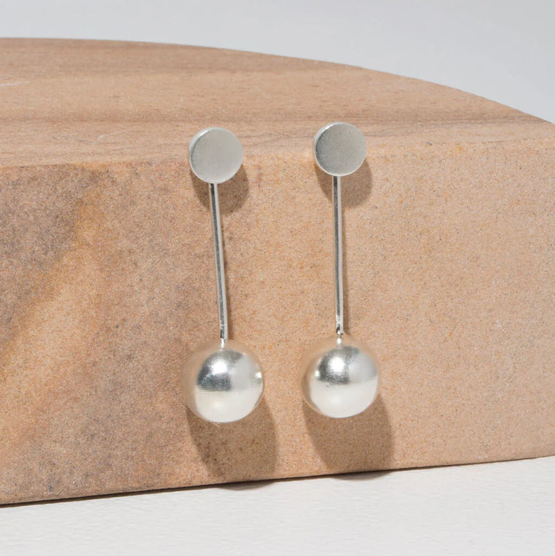 Strength Pendulum Earrings Earrings Mulxiply Sterling Silver 