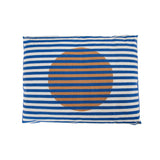 Striped Cotton Dog Bed Floor Pillows Leah Singh Blue 