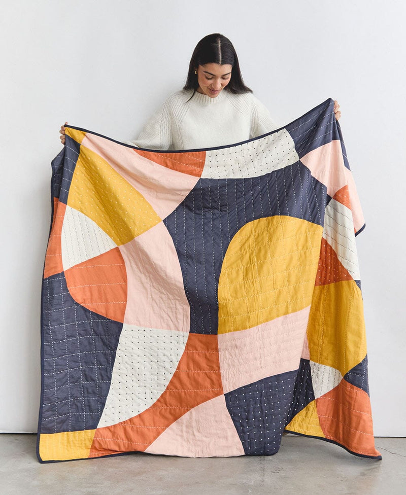 Sunset Patchwork Quilt Throw Anchal 