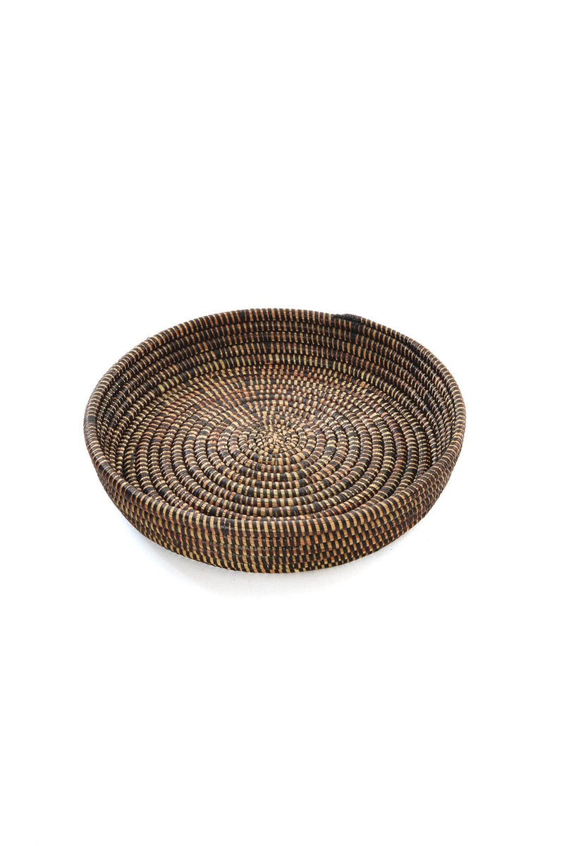 Swahili African Modern Set of Three Black Nesting Trays Swahili African Modern 