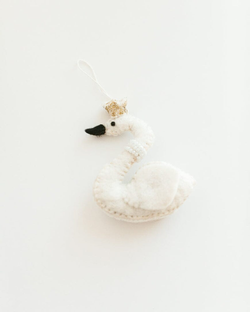 Swan Princess Felt Ornament