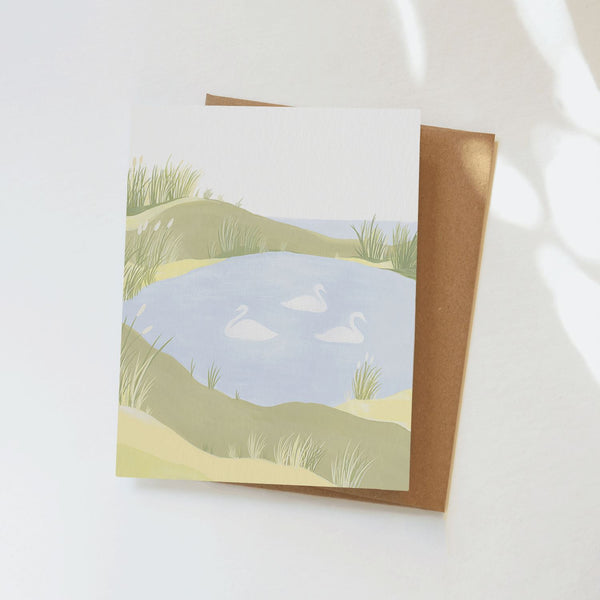 Swans Greeting Card Greeting Card Elana Gabrielle 