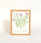 Sweet Pea Greeting Card Greeting Card Elana Gabrielle 