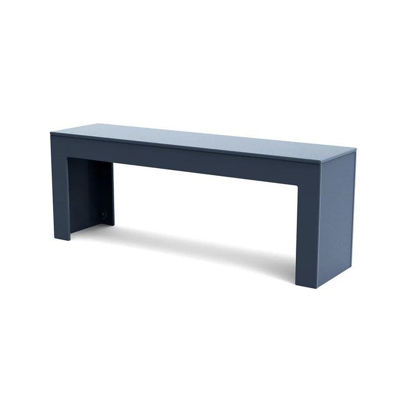 Tessellate Recycled Outdoor Bench Outdoor Seating Loll Designs Ash Blue Straight 