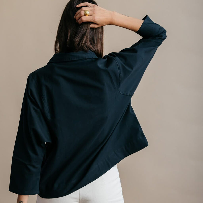 The Cotton Boxy Shirt Women's Shirts, Tops and Tees Mulxiply 