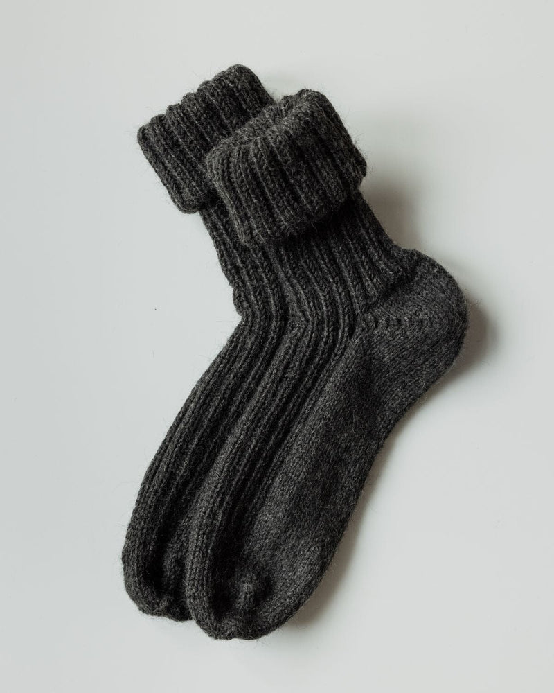 Wool Rib Socks