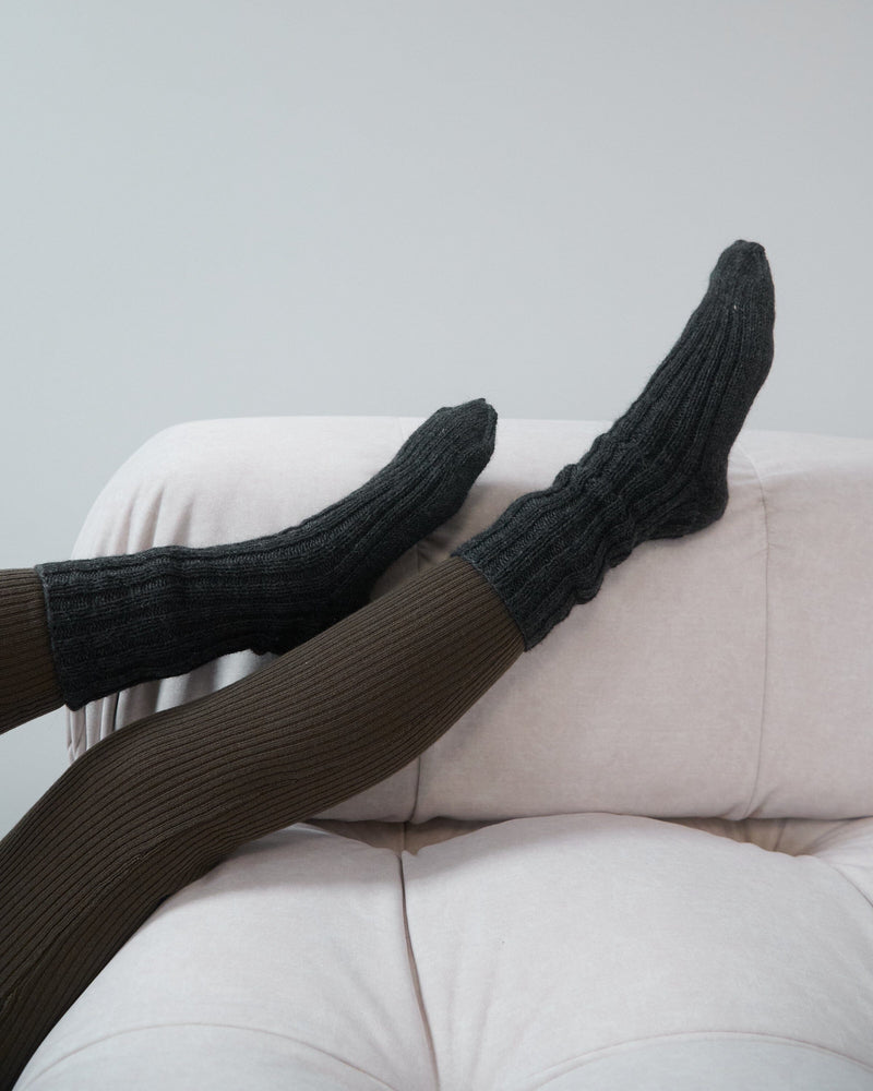 Wool Rib Socks