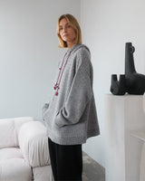 The Knotty Ones Žilvinas: Fog Grey Merino Wool Hoodie Merino Wool Hoodie The Knotty Ones 