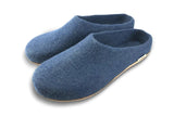 Unisex Molded Sole Low Back Wool Slippers