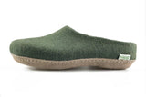 Unisex Molded Sole Low Back Wool Slippers