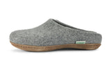 Unisex Molded Sole Low Back Wool Slippers