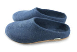 Unisex Molded Sole Low Back Wool Slippers