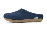 Unisex Molded Sole Low Back Wool Slippers