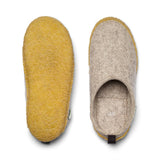 Unisex Outdoor Wool Slides with Rubber Sole