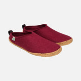 Unisex Outdoor Wool Slides with Rubber Sole